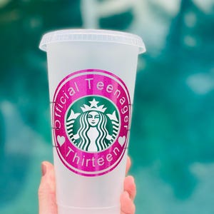 Official Teenager, 13th Birthday,  Personalized Tumbler, Milestone Birthday Gift, Teenage Era.