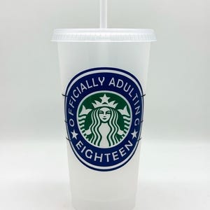 18th Birthday Cup, Hello 18, Personalized 18th Gift, 18th Birthday Tumbler, Officially Adulting, Custom 18th Birthday, Adulting, Legal Adult image 13