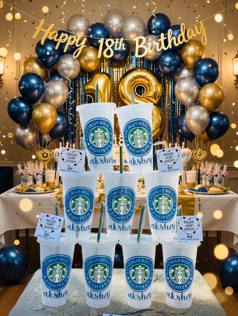 18th Birthday Cup, Hello 18, Personalized 18th Gift, 18th Birthday Tumbler, Officially Adulting, Custom 18th Birthday, Adulting, Legal Adult image 2