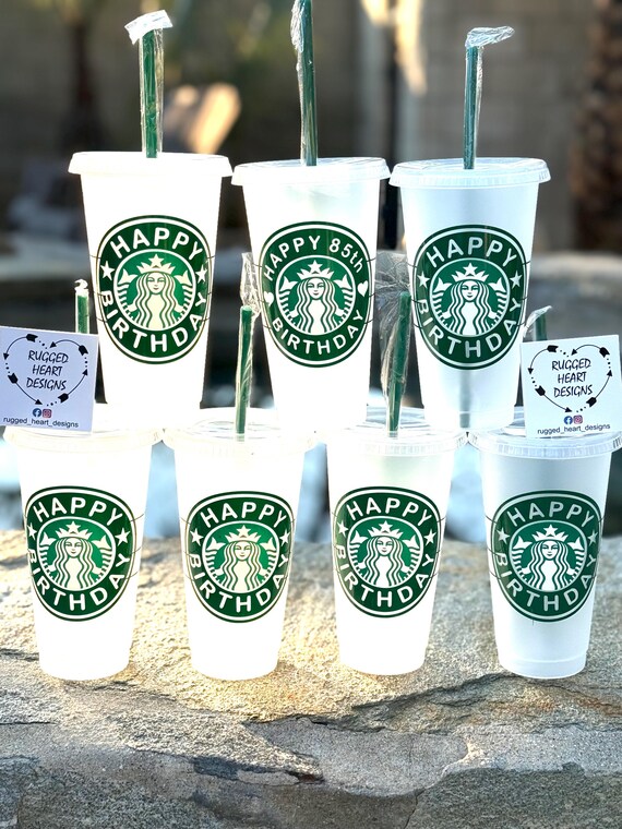 Personalized Birthday Starbucks Cold Cup, Birthday Gift, Ideal for Any Age  Birthday, Custom Name, Perfect for Party Favors. - Etsy