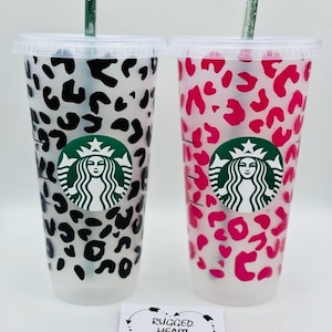 Leopard Print Starbucks Cup - Etsy