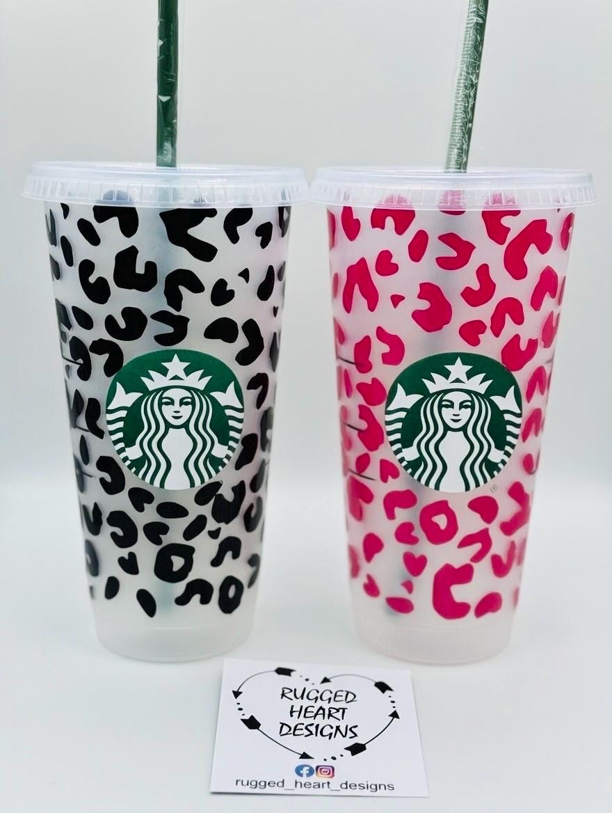 Cheetah Starbucks Tumbler, Leopard Print 24 Oz Reusable Starbucks Cup ,  Customize , Personalize Gift, Bridesmaids, Gift for Her, Venti Cup - Etsy