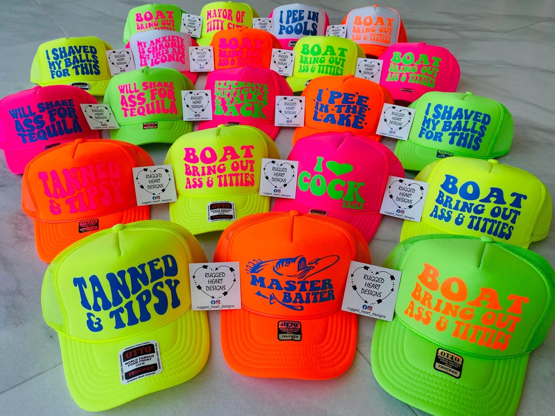 Funny Inappropriate Trucker Hat: Novelty Adult Humor, Gag Gift, Bulk ...