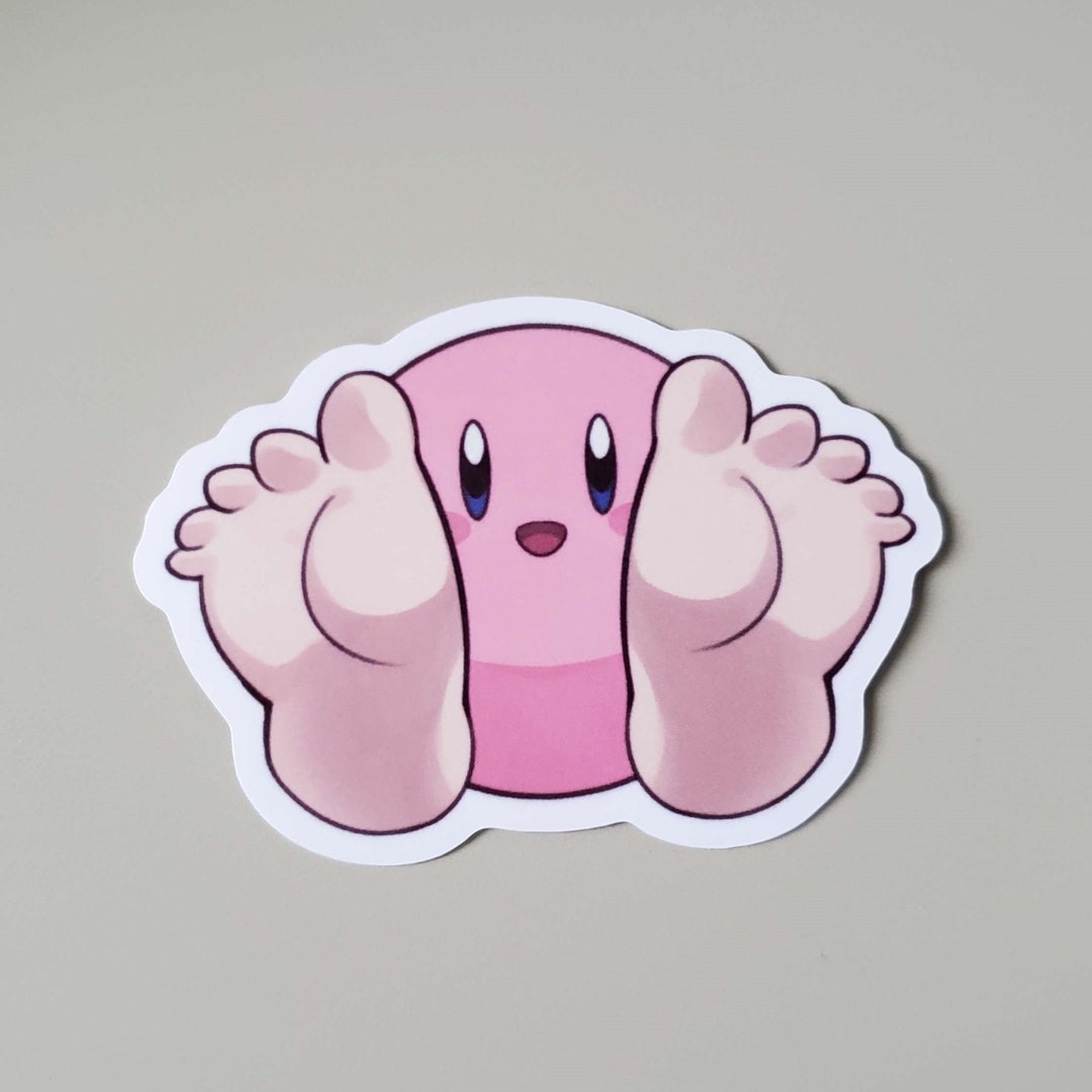 Kirby Feet Sticker - Etsy