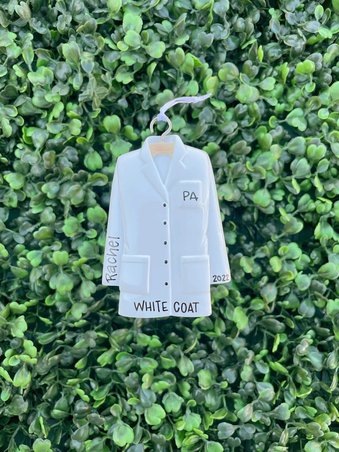 WHITE COAT Ornament Lab Coat Ceramic Graduate Gift Etsy