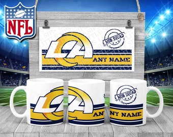 Rams de Los Angeles - Mug personnalisé sur le thème de la NFL