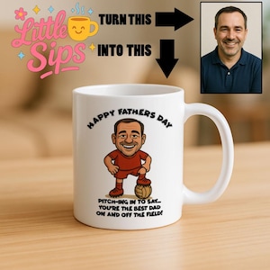 Custom Fishing Cartoon Mug - Personalised Father's Day Gift