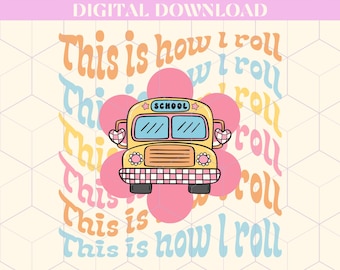 Questo è il modo in cui svolgo il design a sublimazione per gli autisti di autobus, PNG dell'autista dell'autobus, Download digitale del ritorno a scuola, Sublimazione del design dell'autista dello scuolabus