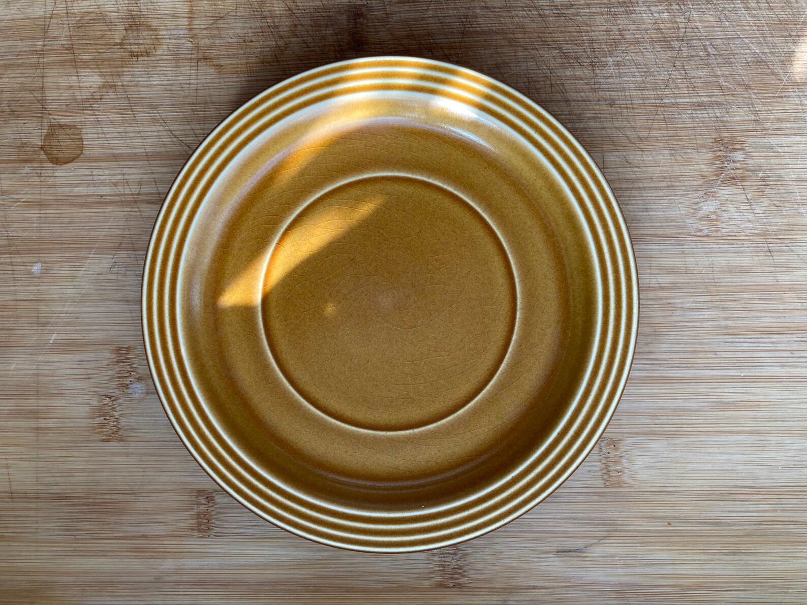 Retro pair of 1970s Hornsea pottery plates Vintage ochre Etsy