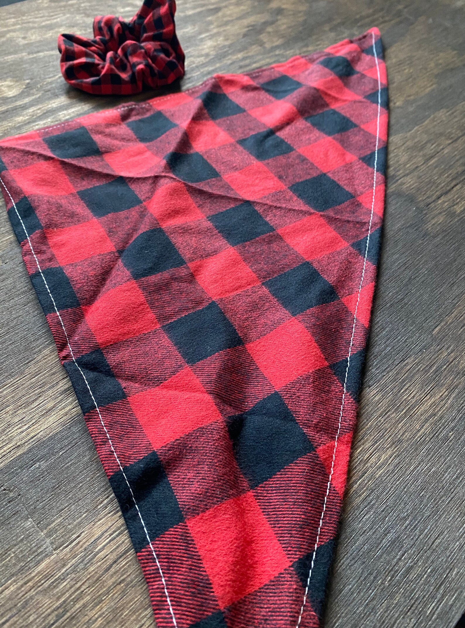 Dog Bandana Matching Scrunchie Combo Match Your Best Friend Etsy