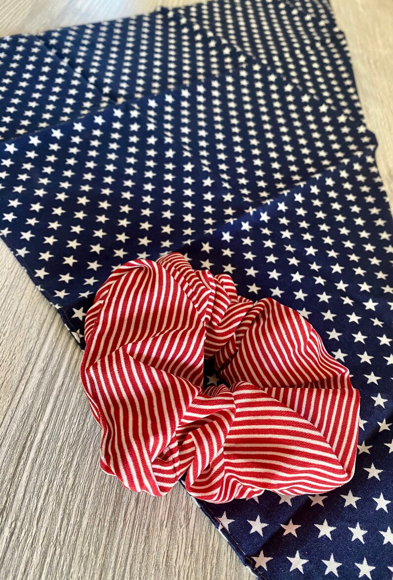 Dog Bandana Matching Scrunchie Combo Match Your Best Friend Etsy