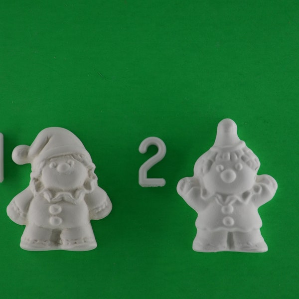 Holiday Christmas Elf/Clown, Ceramic Bisque Unpainted Ready to Paint DIY