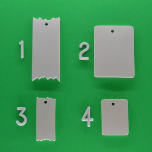 Gift Tags, Blank Canvas, Flat Surface, Ceramic Bisque Unpainted Ready to Paint DIY