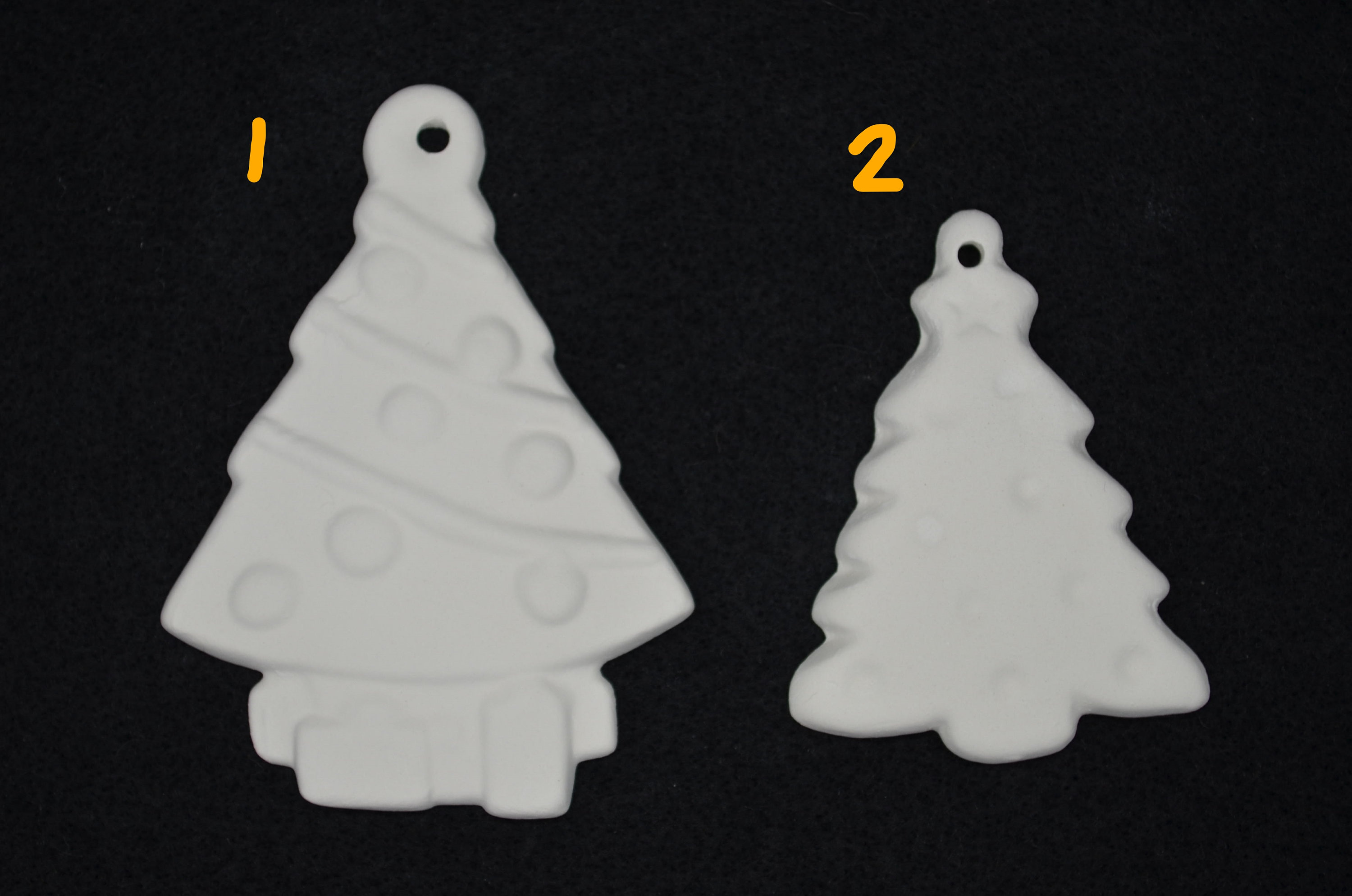 Unpainted Bisque Christmas Ornaments Unpainted Ceramic Bisque Flat