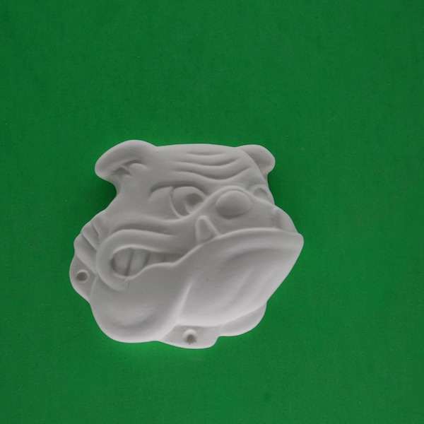 Woof, Look at this Bulldog, Ceramic Bisque Unpainted Ready to Paint DIY