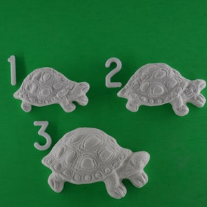 Sea Turtles, Various Sizes, Ceramic Bisque Unpainted Ready to Paint DIY