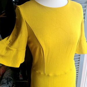 Dress BODEN ALEXIS Hot Mustard Yellow Jersey Dress Size 14 Large