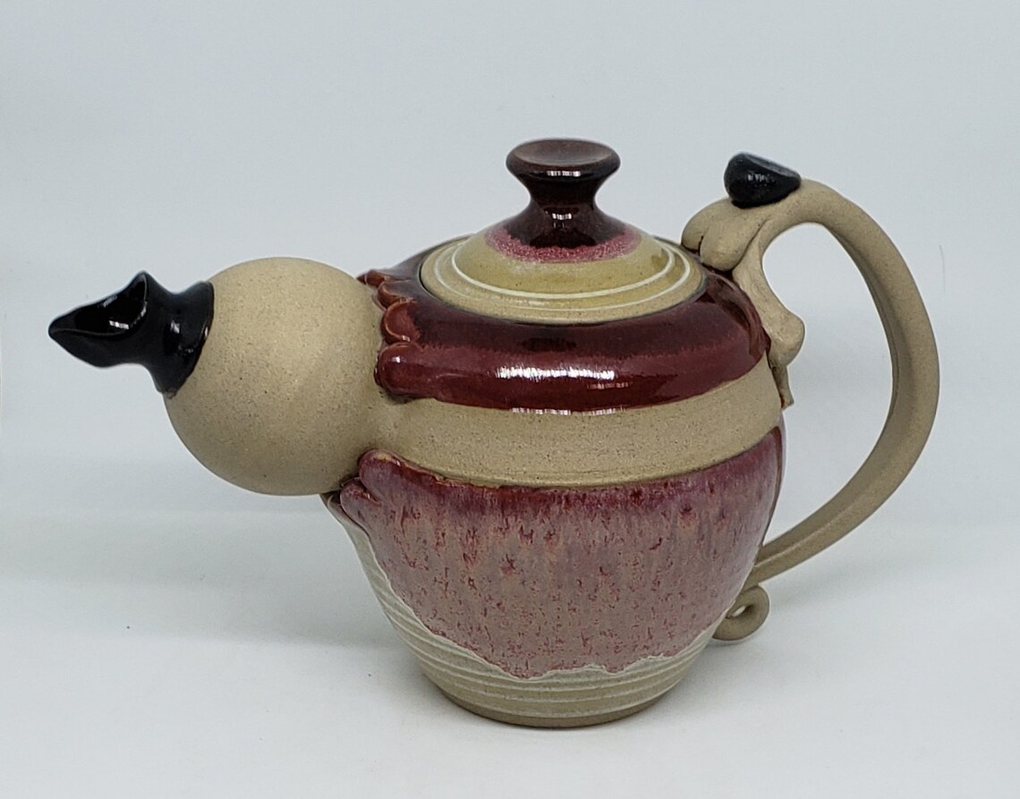 Designer Teapot Funky Pottery Unique Clay Teapot Hand Etsy