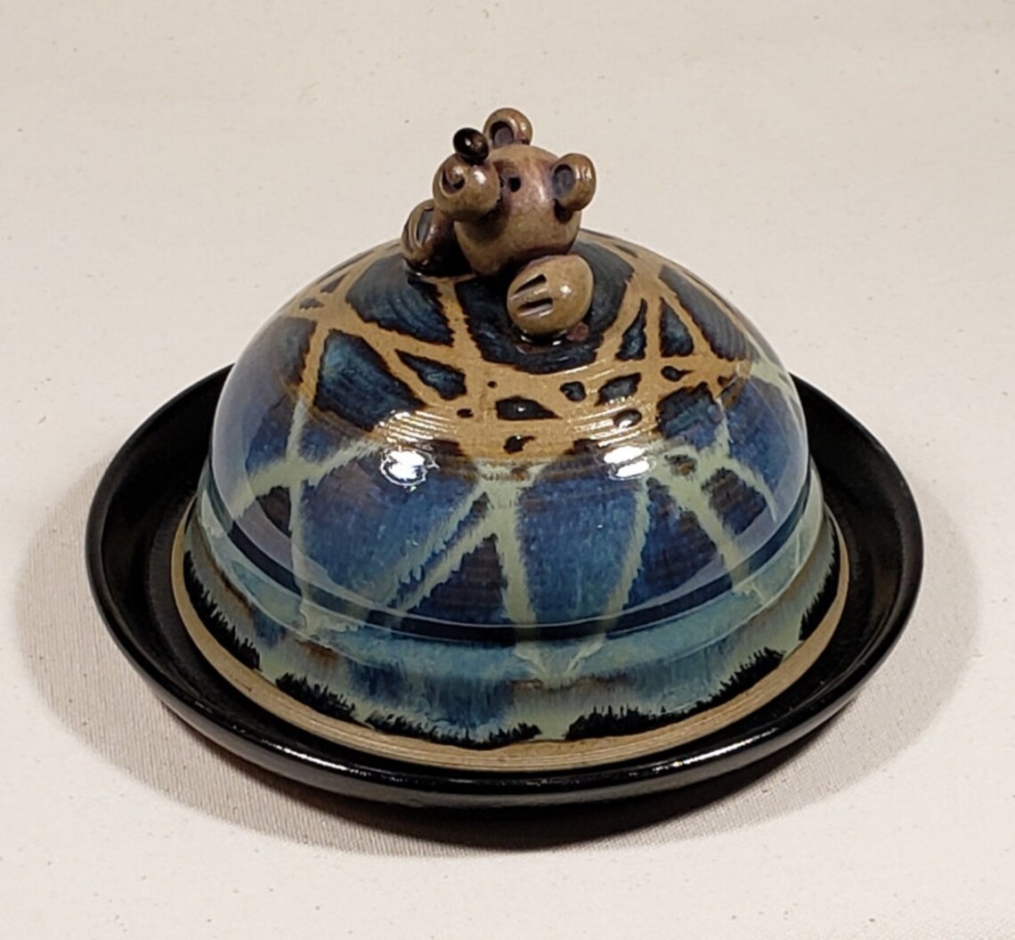 Bear Butter Dish Pottery Butter Dish Unique Butter Dish Etsy