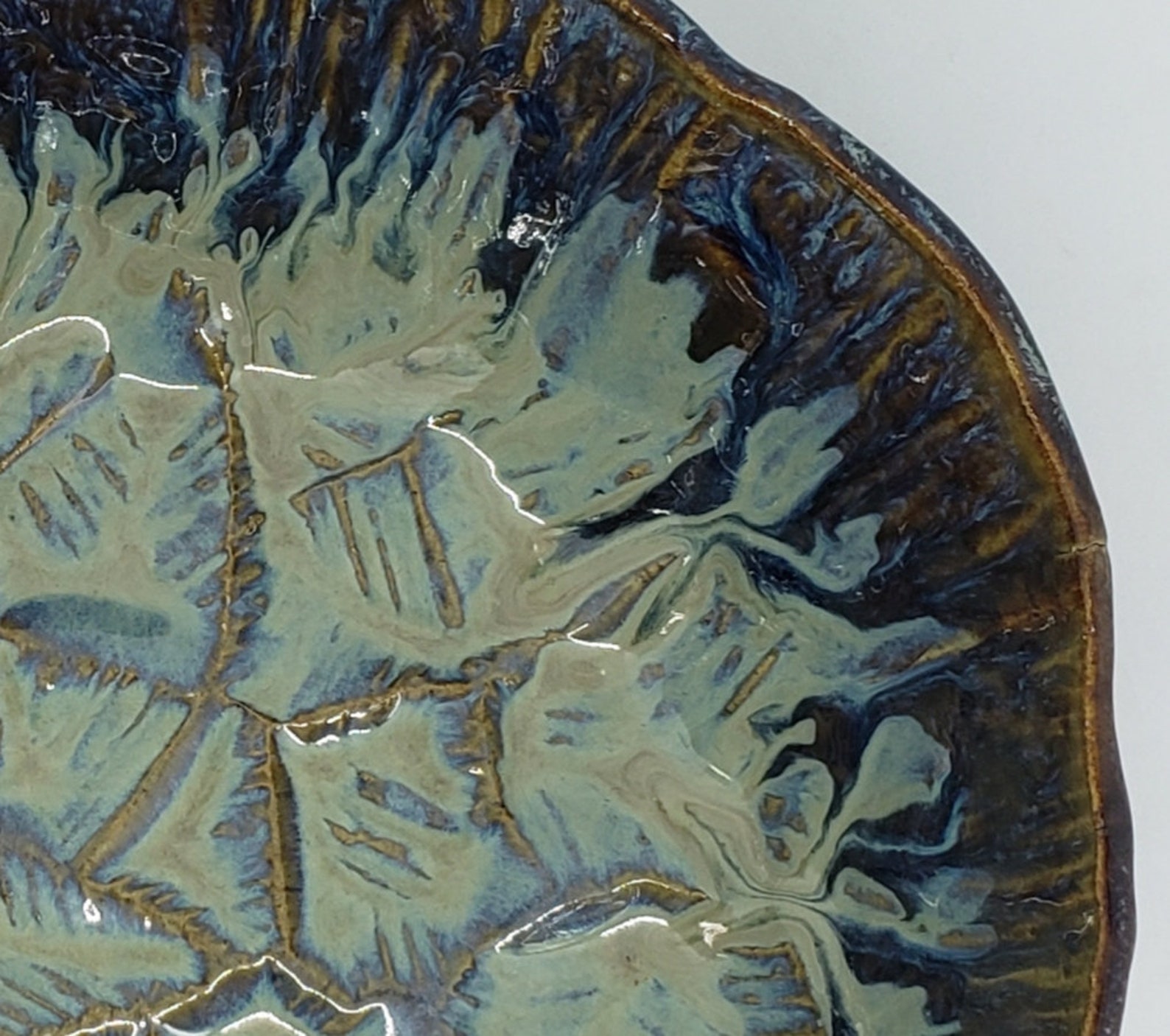 Textured Decorative Pottery Bowl Angular Clay Bowl Etsy