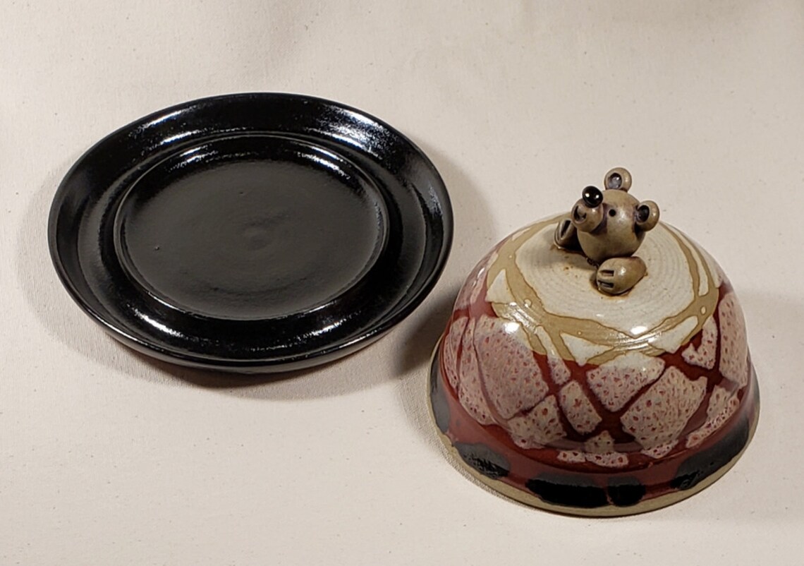 Bear Butter Dish Pottery Butter Dish Unique Butter Dish Etsy