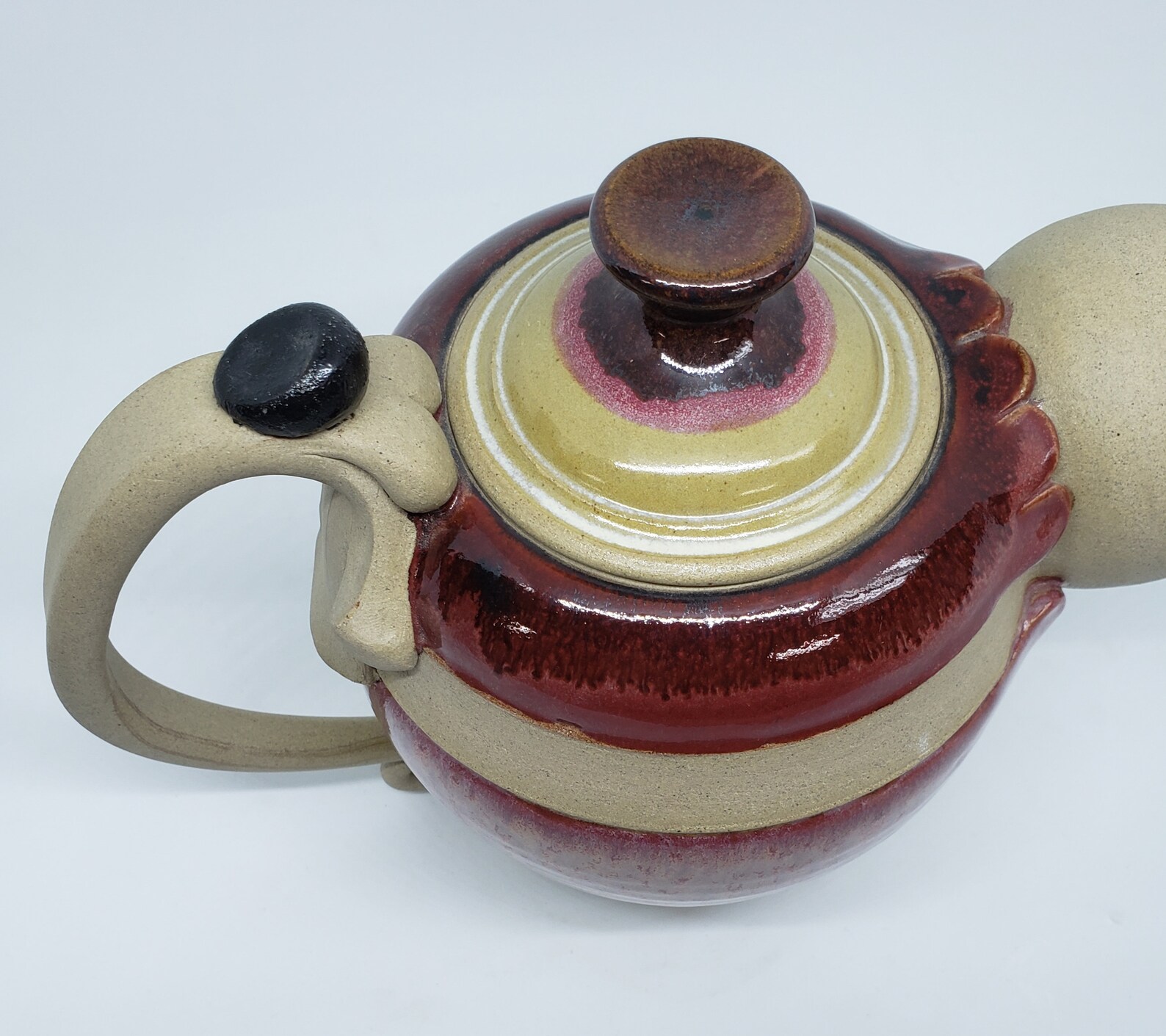 Designer Teapot Funky Pottery Unique Clay Teapot Hand Etsy