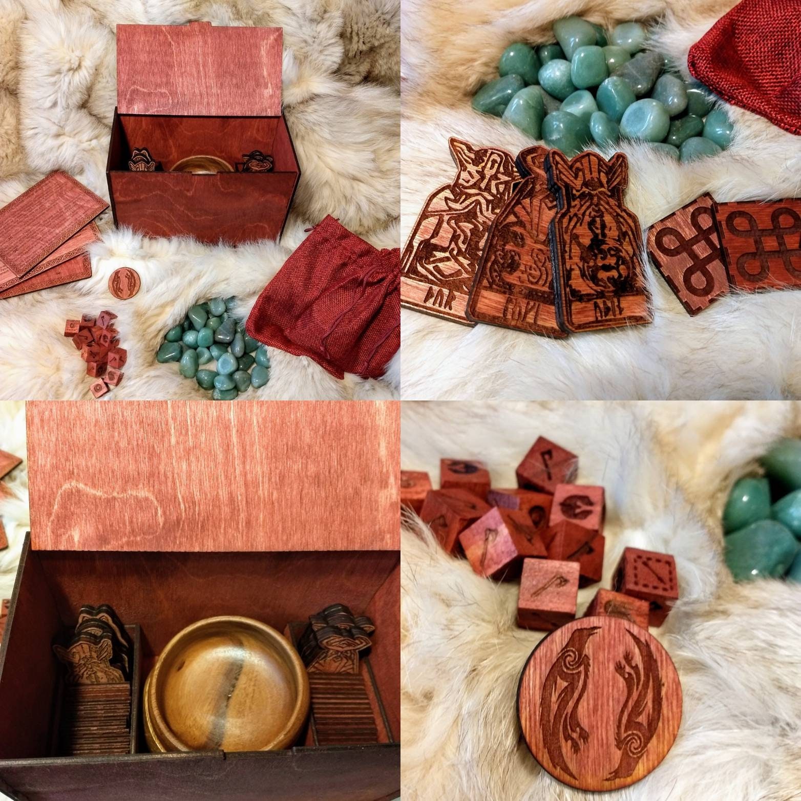 Full Orlog Game set Viking Dice Game Table Top Game Etsy