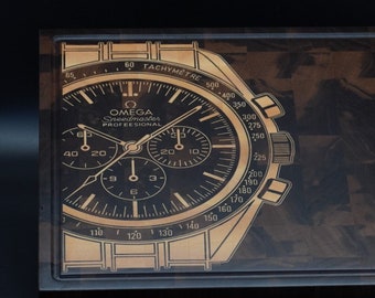 Cnc Vector-bestand voorbereid voor perfecte Omega Watch inlay Snijplank / Epoxy Laser (SVG DXF VECTOR)