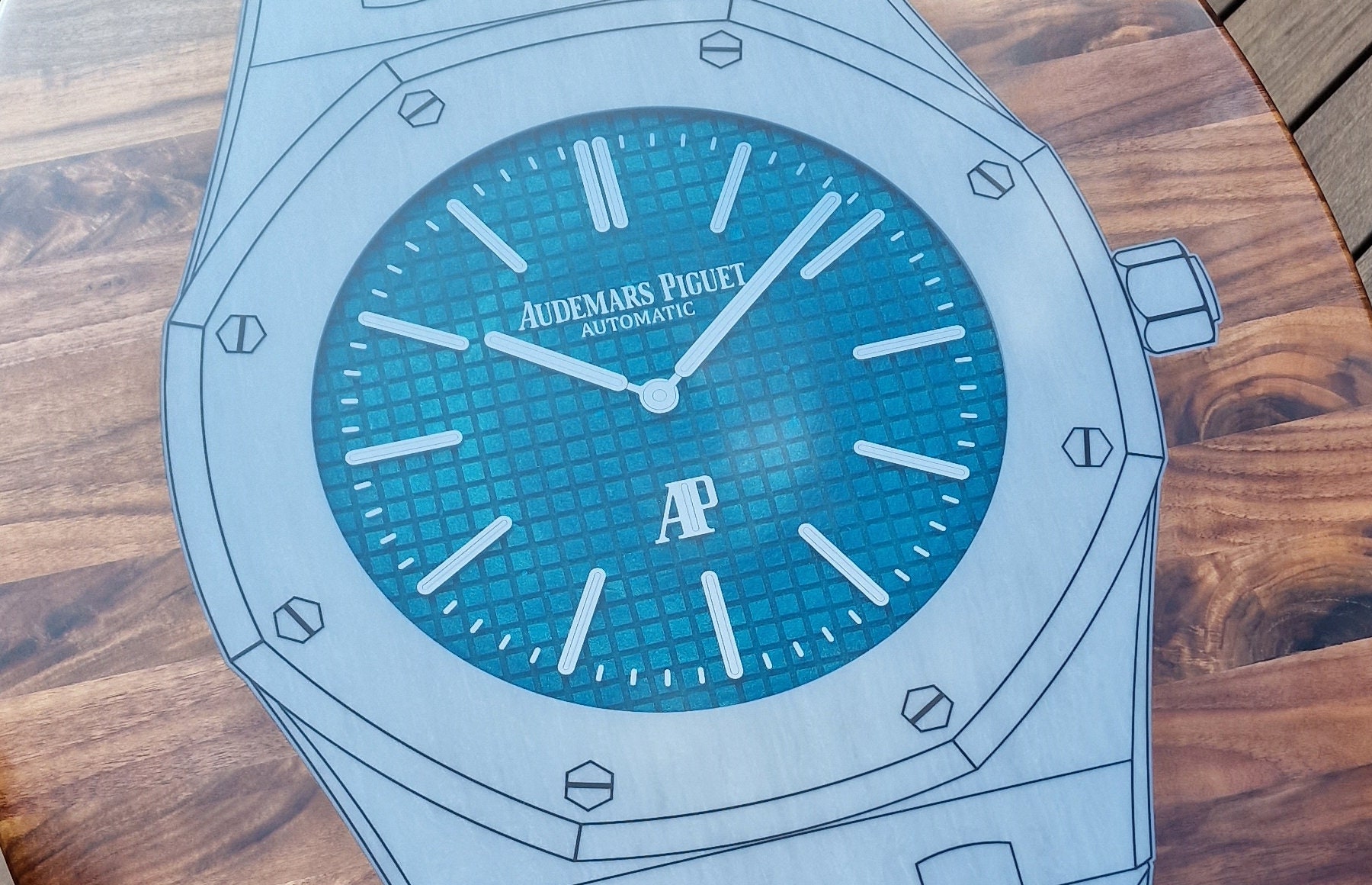 Cnc Vector File Prepared for Perfect Ap Audemars Piguet Watch Inlay ...