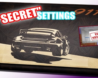 Cnc Vector file prepared for perfect Porsche inlay Cutting board (SVG DXF VECTOR)