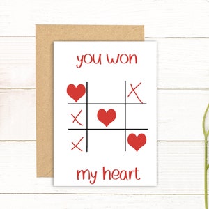 You Won My Heart Valentine's Day Card