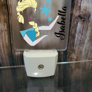 Personalized Princess Night light, toddler, child, nursery decor, bedroom light, baby, bedroom decor, gift for daughter, girl image 7