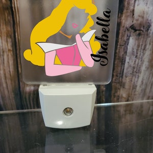 Personalized Princess Night light, toddler, child, nursery decor, bedroom light, baby, bedroom decor, gift for daughter, girl image 4