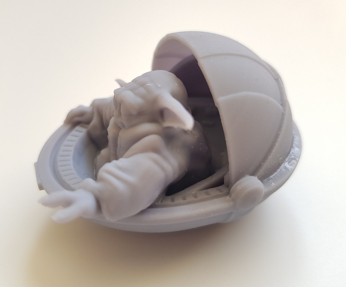 The Child Baby Yoda in Floating Crib Etsy UK