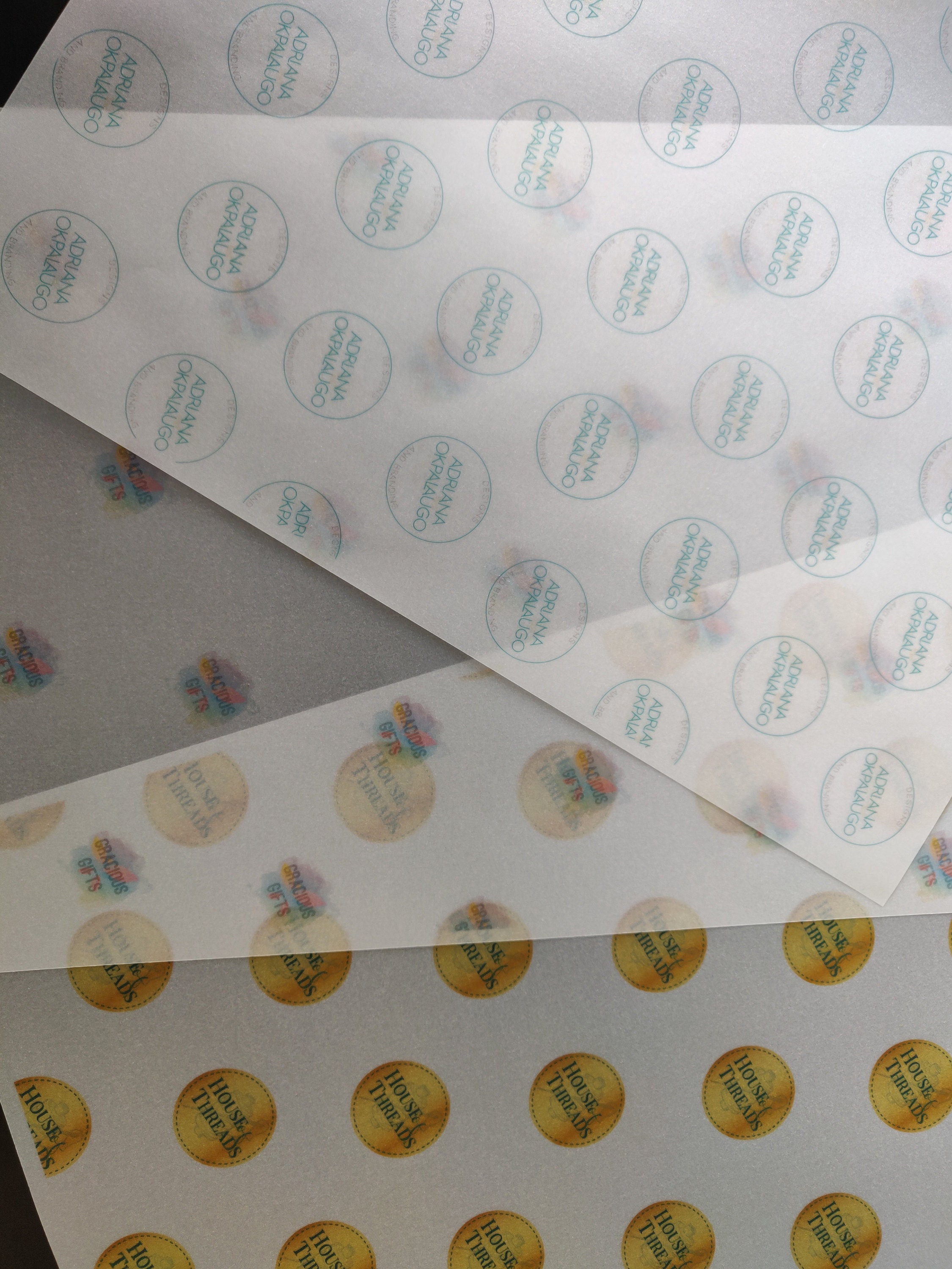 Custom Wrapping Tissue Paper A4 Branded Tissue Paper Branded Etsy