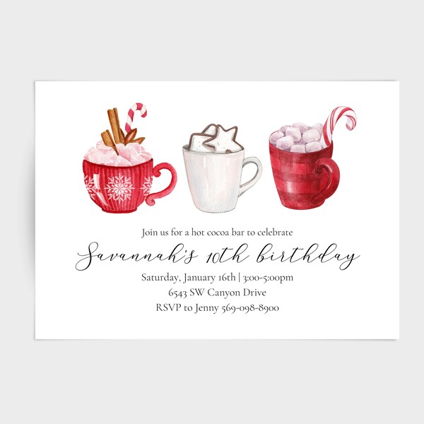 Hot Chocolate Party - Etsy