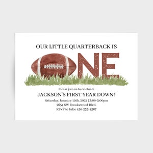 Customizable football birthday invitation, tailgate invitation, beer and football, game day invitation, football invitation, sports invite