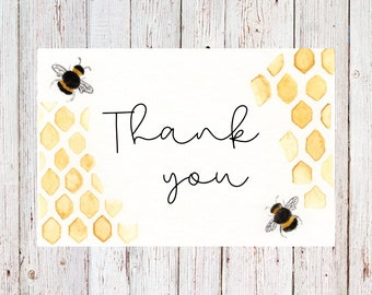 Bee thank you card - digital copy