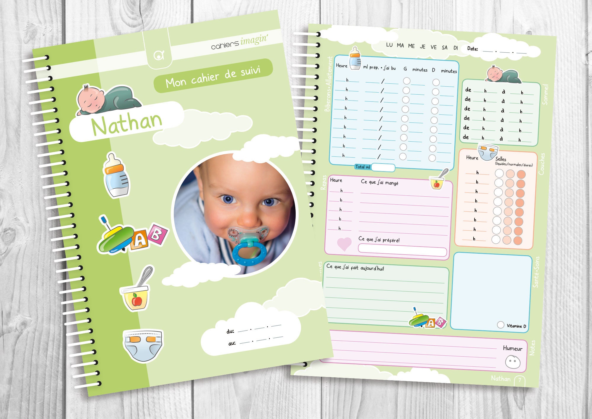 Cahier De Suivi Pour Bebe Etsy