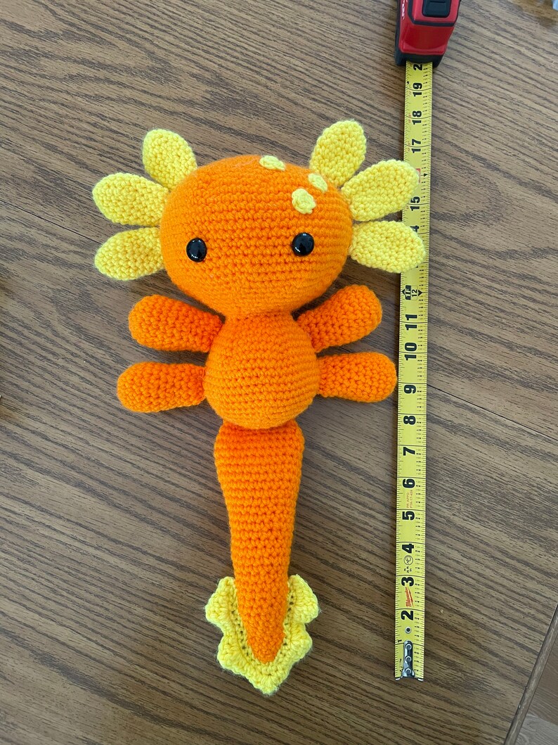 Axolotl Crochet Stuffed Animal Etsy