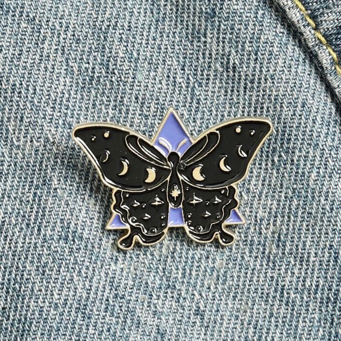 Gothic Enamel Pin Various Designs Etsy