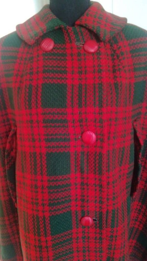 Gorgeous 60s tartan/plaid cape