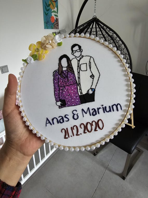 hochzeitsgeschenke personalisiert | deko | individualisierte | stickdatei | Kalender | benutzerdefiniert stickerei | Wedding | Anniversary