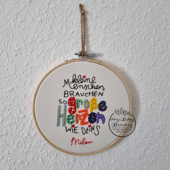 Kita Abschiedsgeschenk | personalisiertes | stickerei | kindergarten | Geschenk für Erzieher | benutzerdefiniert | stickdatei | tagesmutter
