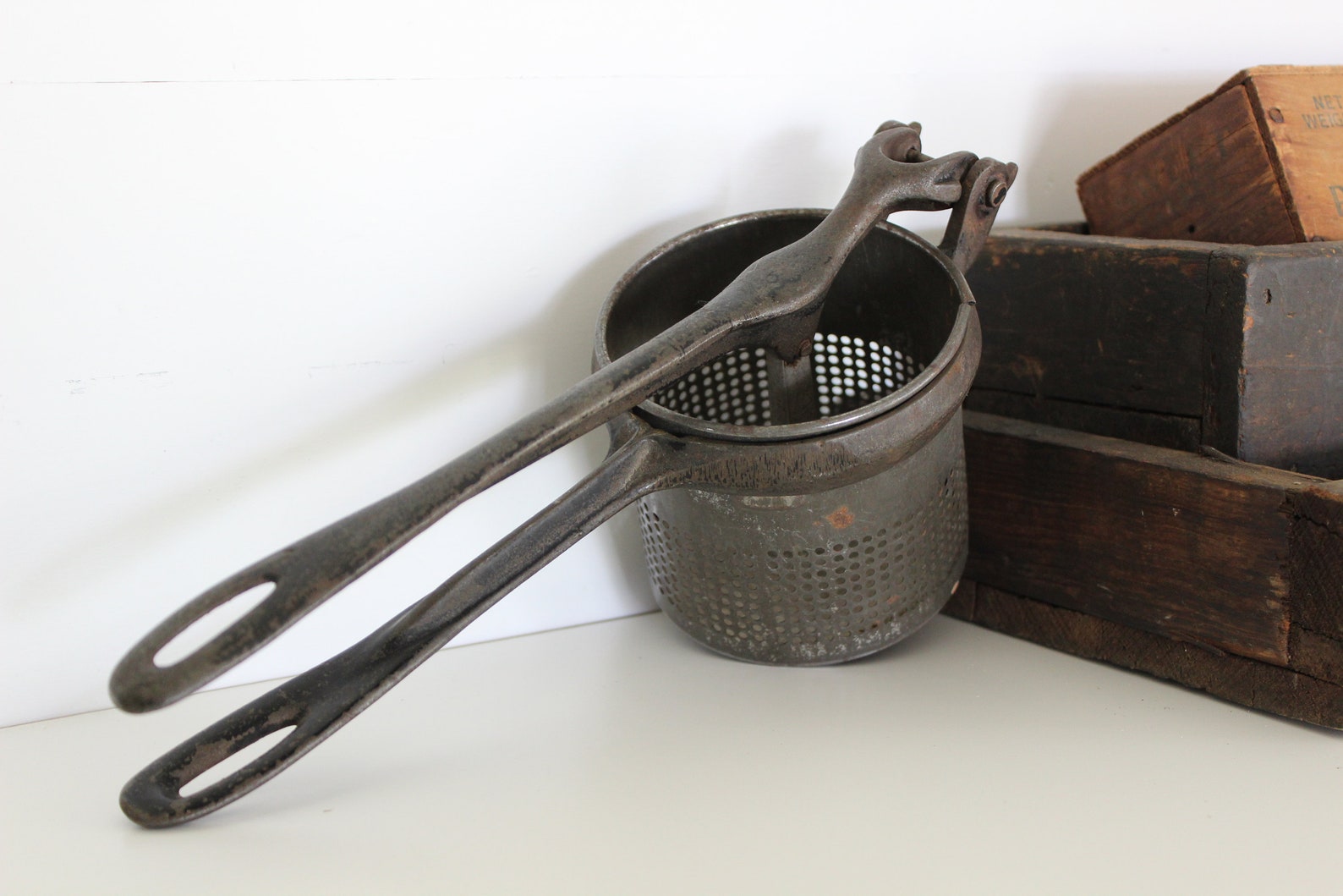 Vintage Potato Ricer with Cast Iron Handle Etsy