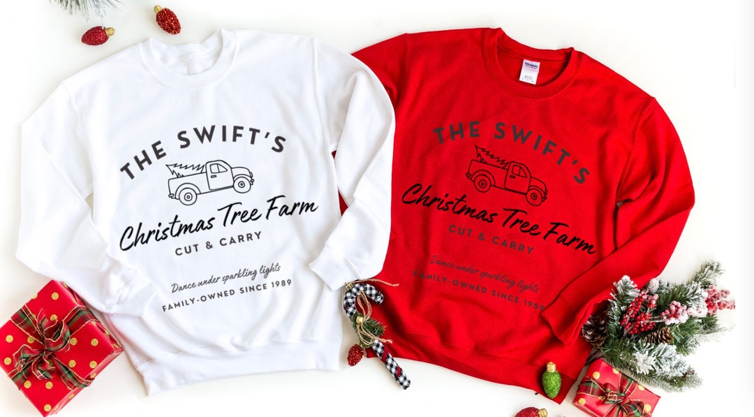 Taylor Swift Christmas Tree Farm Sweatshirt Etsy