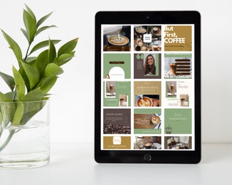 Coffee Templates | Canva templates | Editable Templates | Instagram | Posts | Minimalist Instagram