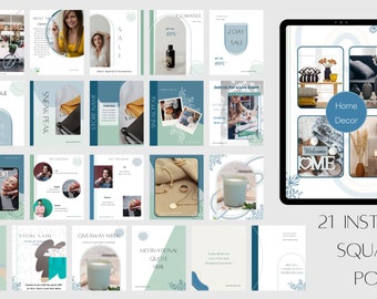 21 Instagram Templates | Canva Templates |Sleek Style Boutique | Story Templates | Boutique Templates | Social Media | Fully Customizable