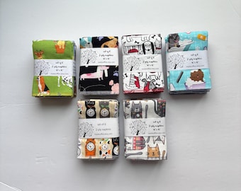 Dog and cat lover flannel napkins! Set of 6 two-ply.
