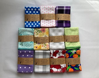 Colorful flannel napkins to brighten your table every day of the week.